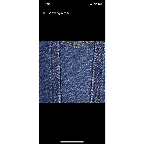 OshKosh B'gosh Baby Jean Jacket Blue Medium Wash Knit Stretch Denim 12 mth - Picture 3 of 8